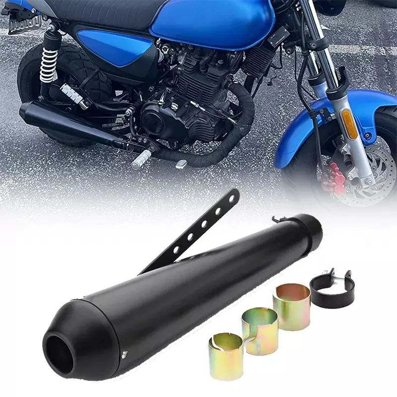 

Motorcycle Exhaust Muffler Pipe Retro Vintage Classic Motorbike Exhaust Pipe For Cafe Racer Bobber Chopper Custom Exhaust System
