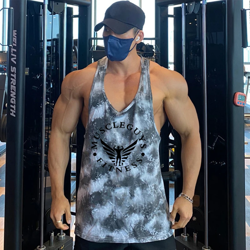 

Summer Camouflage Gym Bodybuilding Tank Top Mens Fitness Mesh Quick-dry Sleeveless Shirt Sports Vest Singlets Clothing For Male