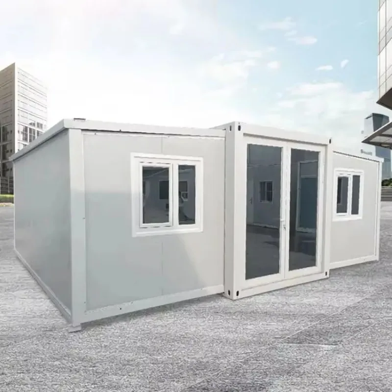 Custom Design Sandwich Panel Container House with Modern Mobile Home 40ft 3 Bedrooms Fireproof Sound Insulation
