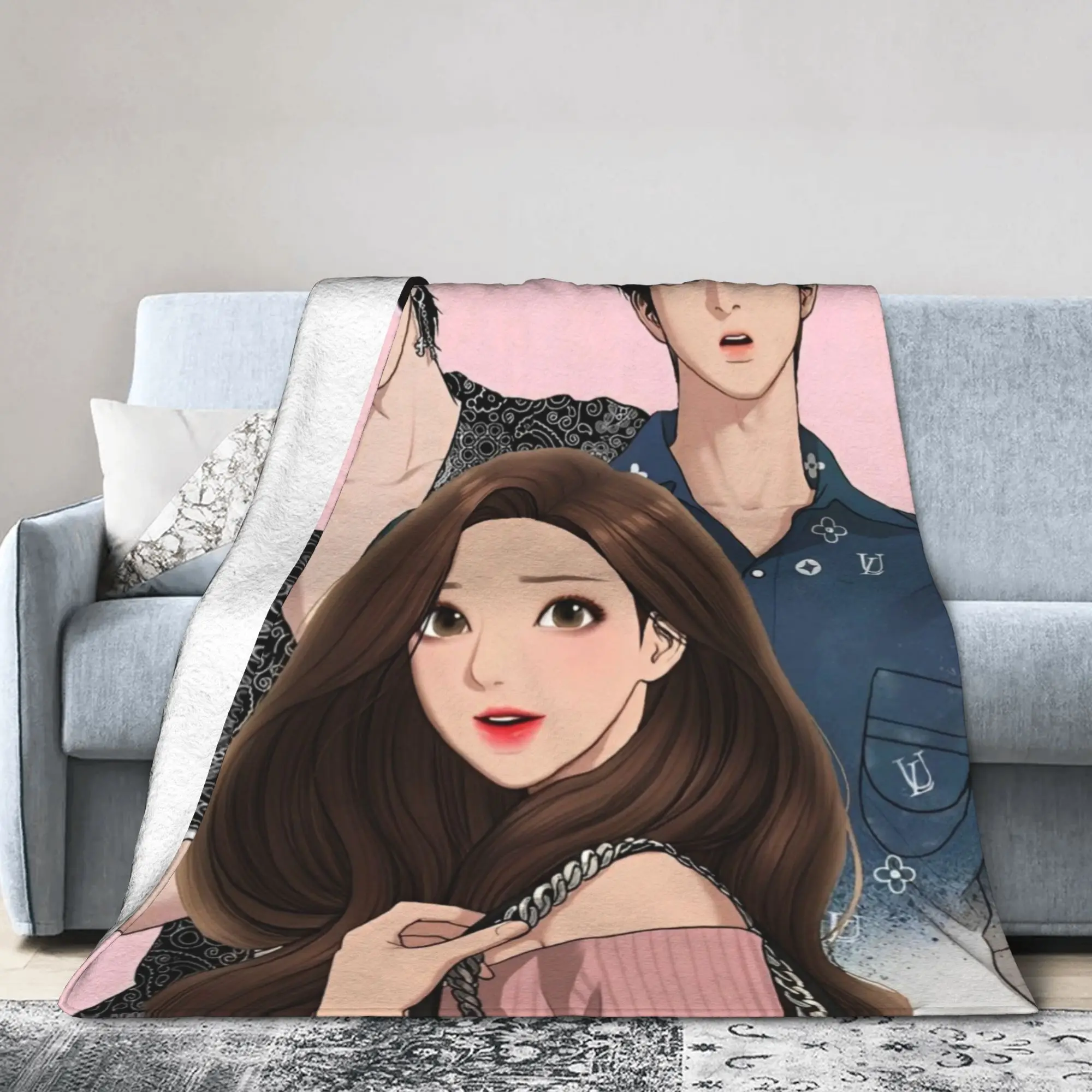 True Beauty Series Hwang in Youp Cha EunWoo Flannel Throw Blankets  Blanket for Home Outdoor Ultra-Soft Bedding Throws