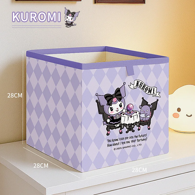 Kawaii Sanrio Desktop Storage Box Foldable Toy Sundries Underwear Cosmetic Stationery Organizer T-Shirt Wardrobe Storage view 6