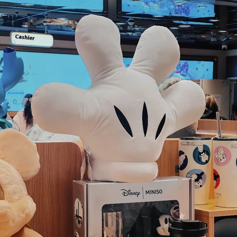 

Подлинные плюшевые перчатки Disney с Микки Маусом 40 см, большая лапа, забавные перчатки, кукла, косплей, белые перчатки с Микки Маусом, игрушка, аксессуары для куклы, подарок