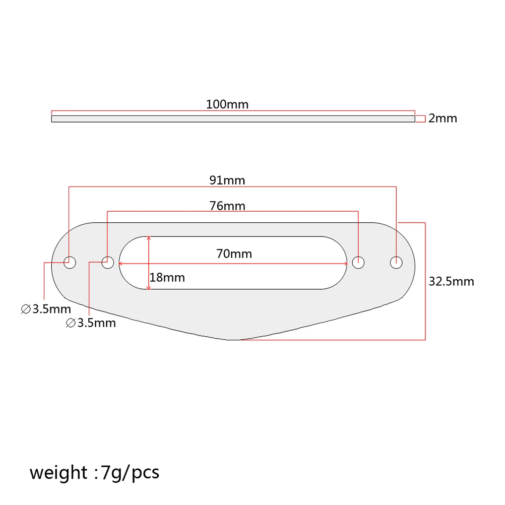 Marco de pastilla de guitarra de Metal negro, anillo de montaje de bobina única, piezas Humbucker, accesorios, estilo de instrumentos musicales eléctricos