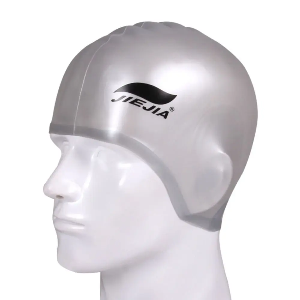 

Ears Bathing Caps Waterproof Swim Pool Swim Pool Cap High Elastic Diving Hat Protect Ears Swim Hat Silicone Swimming Caps
