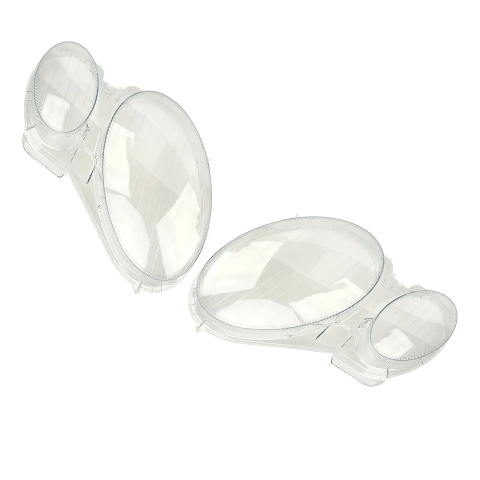 

1 Pair Clear Headlight Lens Cover Housing Replacement for Benz E Class W211 E280 2002-2008