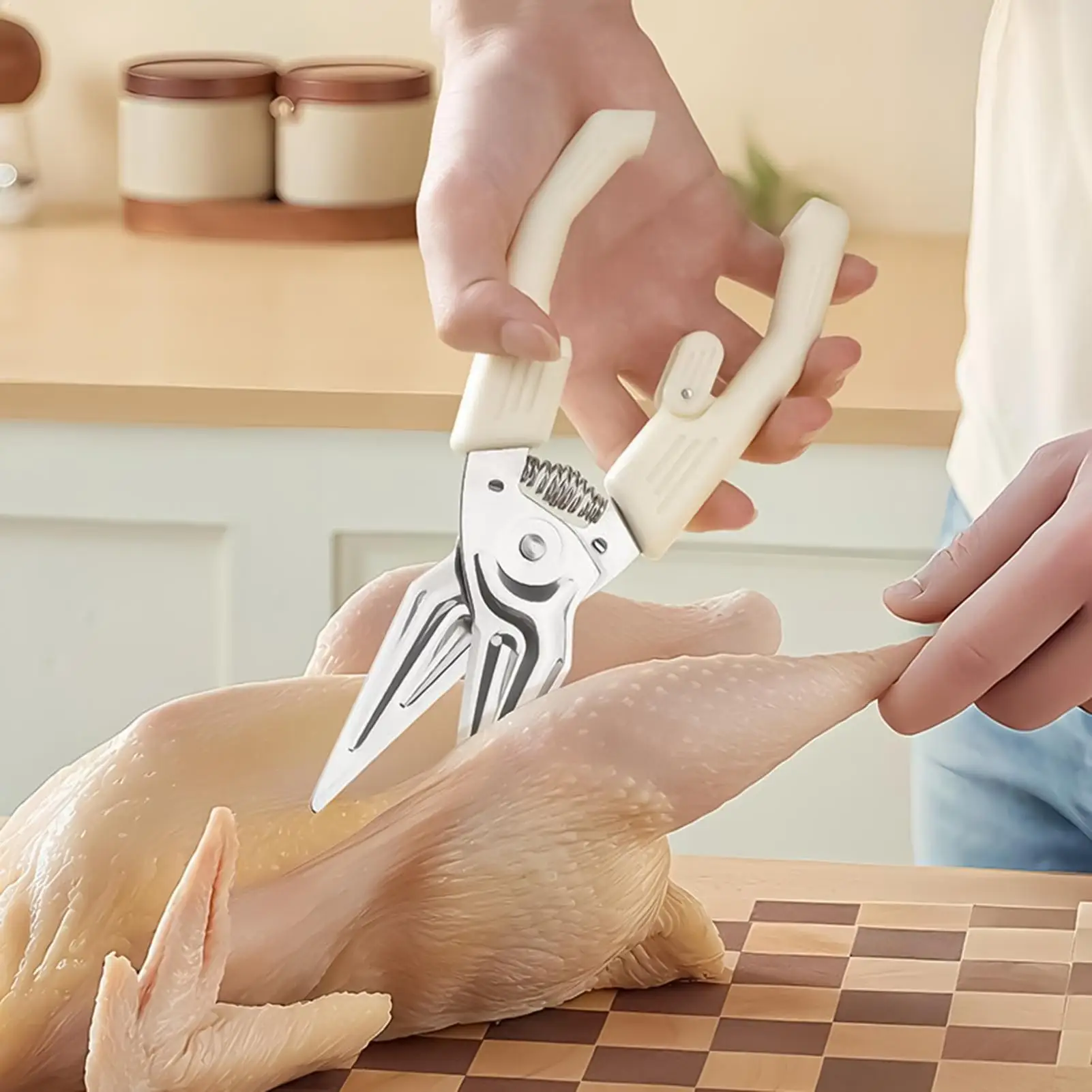 

Kitchen Scissors For Food With Detachable Magnetic Cover Multifunctional Cooking Shears Stainless Steel Tools Utensils Gadgets