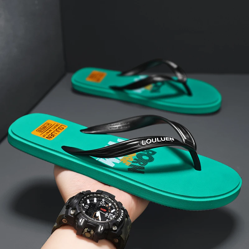 New Men's Flip Flops with Soft Sole,Comfortable,Open Toe Flip Flops for Indoor and Outdoor Walks,Summer Beach Flip Flops