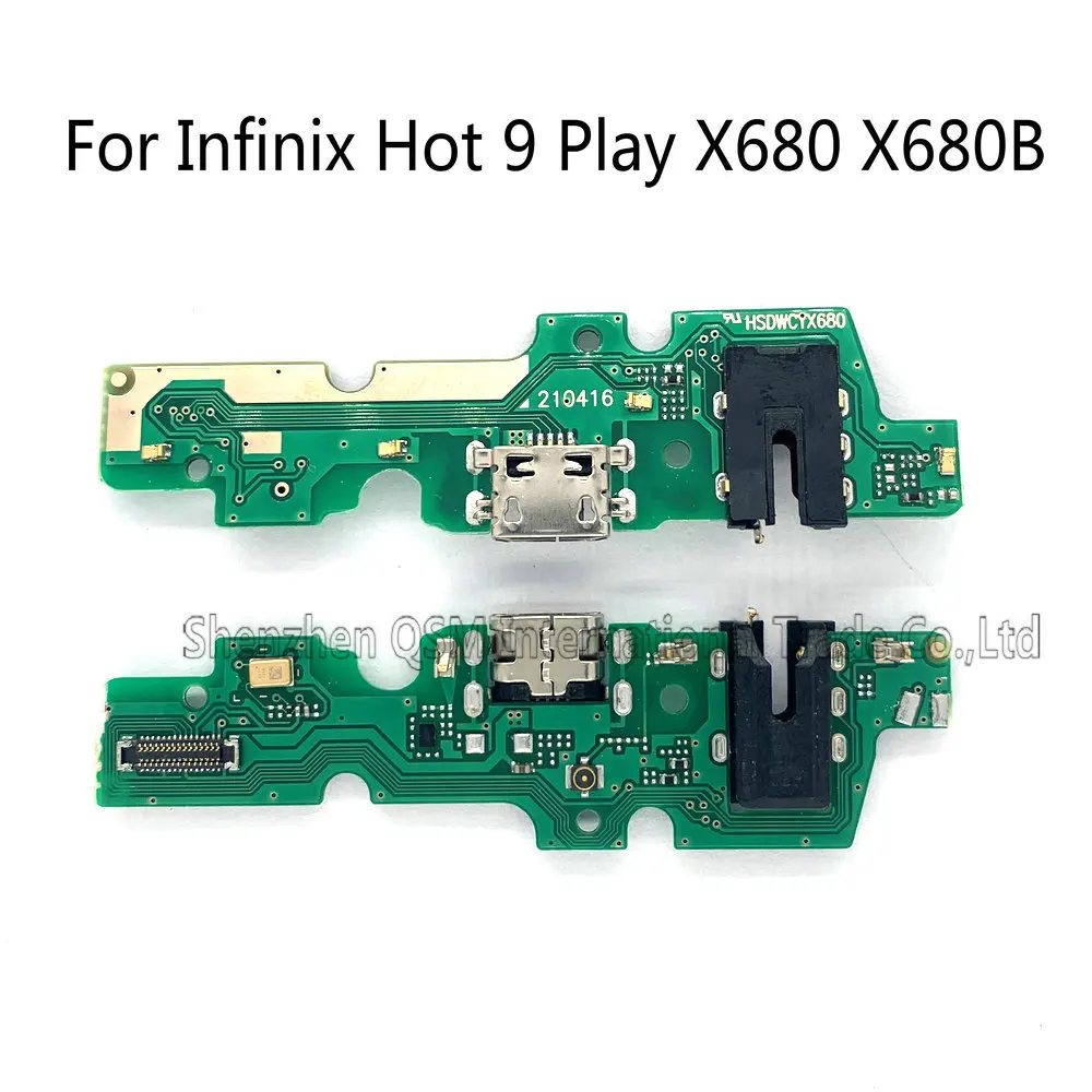 For Infinix Hot 9 Play X680 X680B USB Charge Dock Charging Port Board with Mic Parts