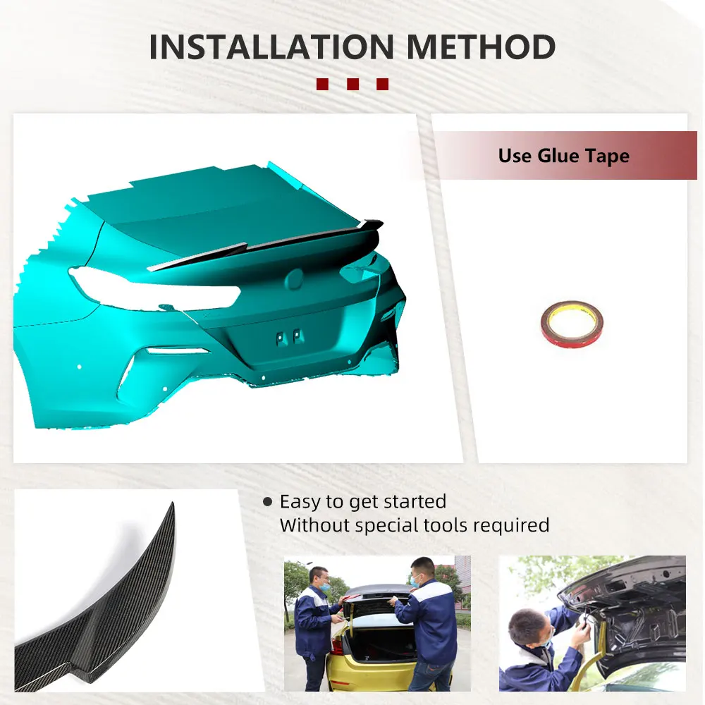 

Carbon Fiber Car Rear Trunk Spoiler Wing For BMW 8 Series G16 F93 M8 Gran Coupe 2019-2024 Rear Trunk Boot Lip Wing Spoiler