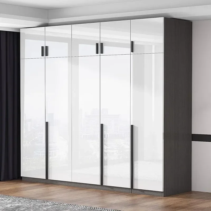 

Light luxury, home bedroom modern simple overall wardrobe