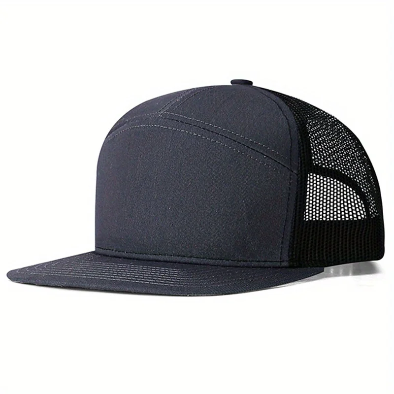 

Mesh Baseball Cap Patchwork Adjustable Sun Protection Breathable Snapback Cap For Women Men Summer Hiking Trucker Hats Dad Hat