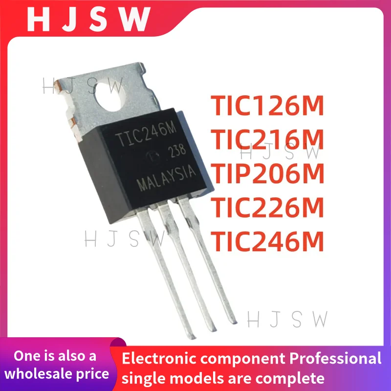 10 قطعة جديد TIC TIC106M TIC106 TIC126M TIC126 TIC216M TIC216 TIP206M TIP206 TIC226M TIC246M TIC246 TO220 MOSFET الالكترونيات #1