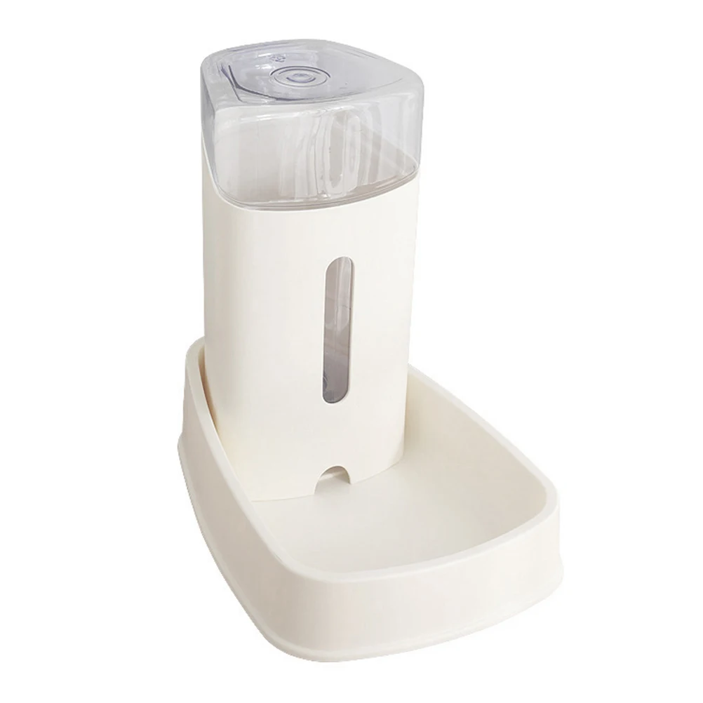 

3.8L Large Capacity Pet Drinking Feeder Bottle White Flat Base Leakproof Durable Dog Cat Water Dispenser Ideal Home Outdoor Eco