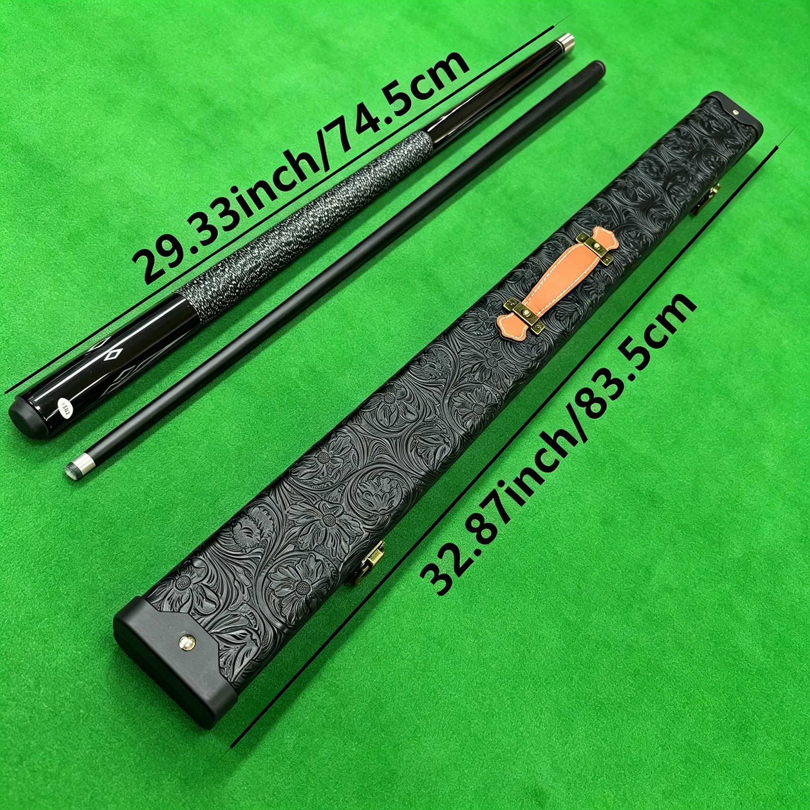 High-Quality Billiard Cue Set with 12.5mm Tip, 1/2 Split Pool Cue with Storage Cue Case, Perfect Holiday Gift Choice
