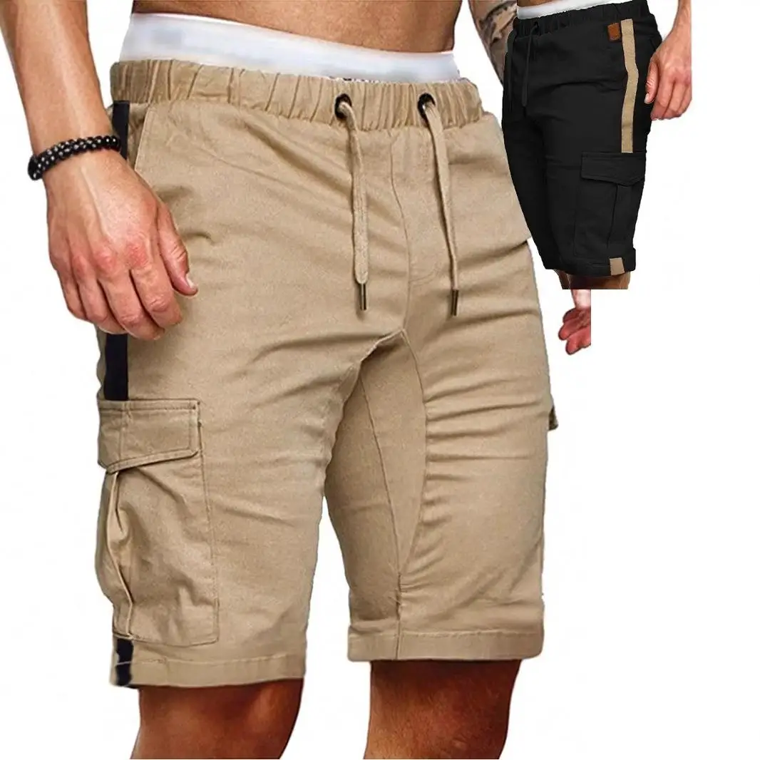 

Мужские рабочие брюки спортивного стиля, прямые, свободного кроя, повседневные, из полиэфирного волокна, со средней посадкой, с петлями для ремня, разноцветные