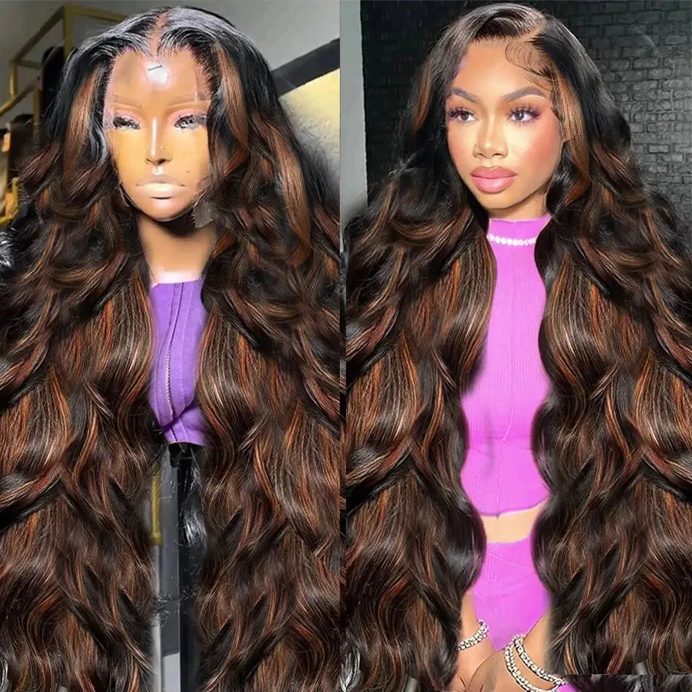 

Парик Highlight FB 30 Body Wave, 200% плотность, из натуральных волос Реми, 13x6HD, с прозрачным кружевным фронтом, бразильские волосы, предварительно выщипанные, для женщин