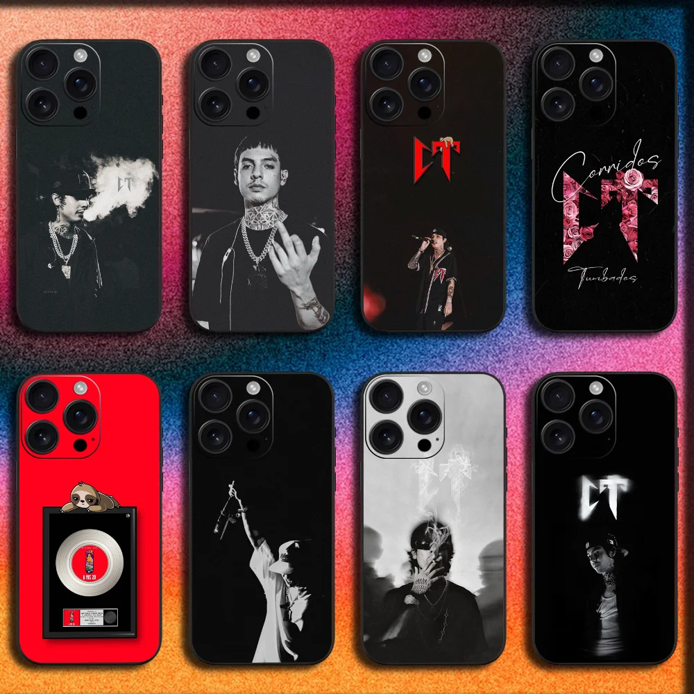 

Rapper Singer N-Natanael Cano Phone Case For iPhone 16,15,14,13,12,11,Pro,XS,Max,XR,Plus,SE,Mini Soft Black Cover
