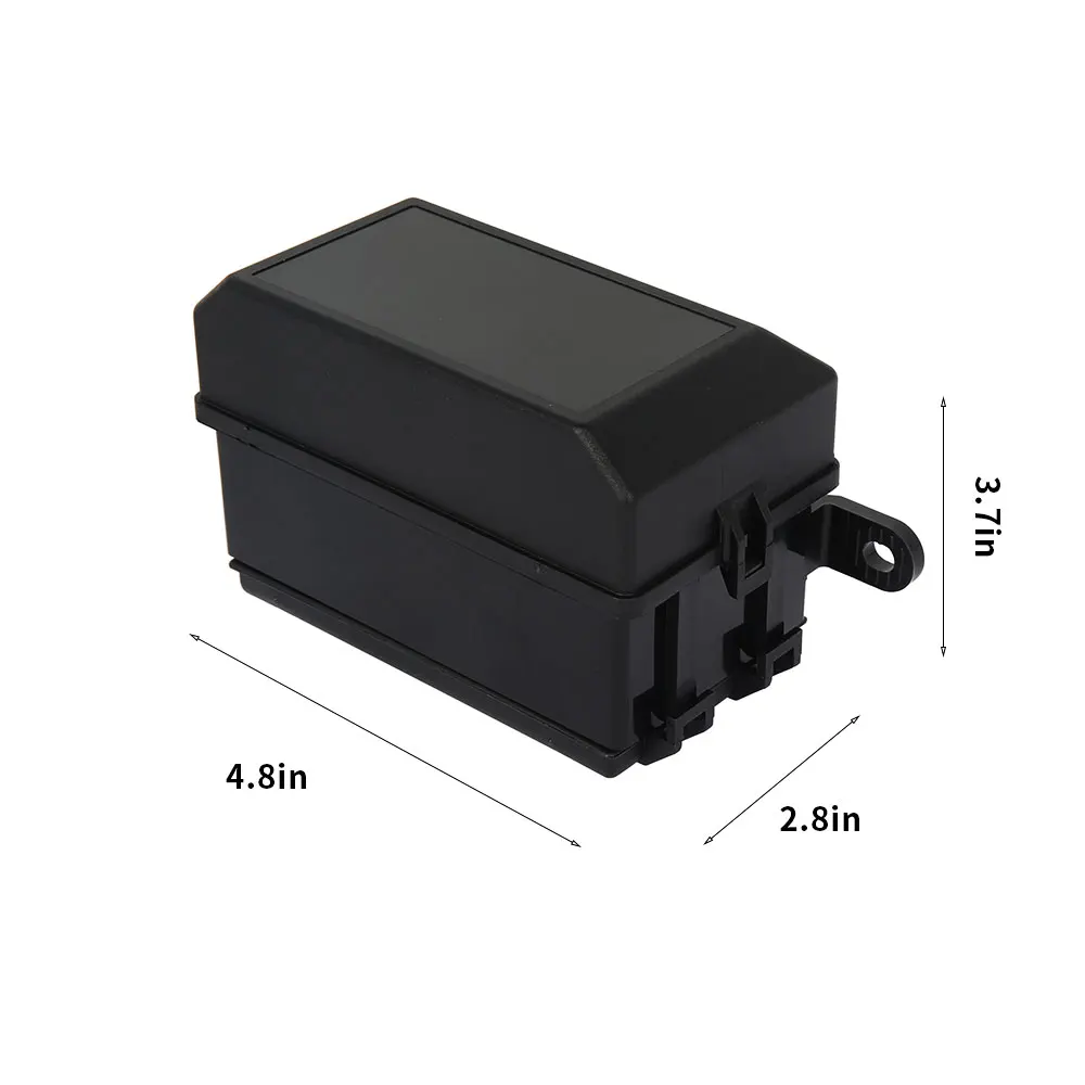 Universal Car 6Way Square Fuse Box with 41pcs Metallic Pins Standard 6 Relay Block Holder for Auto Car SUV Off-Road Pickup Truck