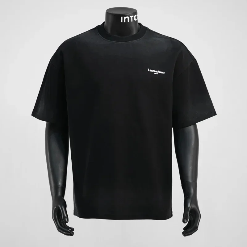 

Сплошной цвет, минималистичный дизайн, футболка с короткими рукавами, мужская летняя дышащая эластичная свободная и универсальная повседневная футболка с круглым вырезом