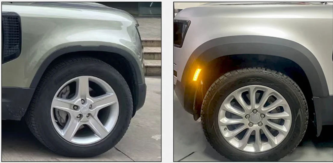 Ceja de arco de rueda nuevo 110 con ceja ligera para guardabarros Land Rover Defender 2020