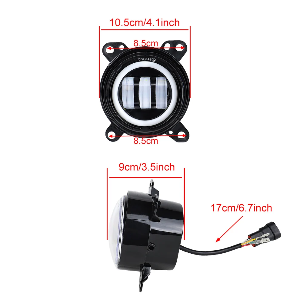 1 pair Truck Light LED Fog Lights for DAF XF 105
