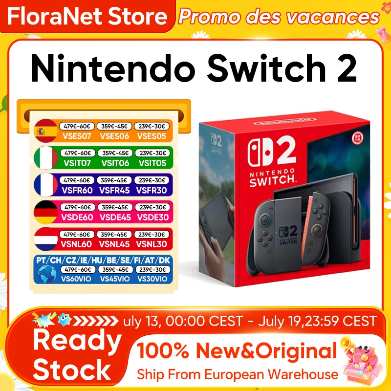 Console portable Nintendo Switch 2 de 7,9 pouces 120 Hz avec Joy-Con 2, HDR, mode TV magnétique, console de jeu vidéo portable