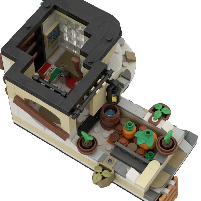 Moc Gebouw Bakstenen Stad Straat Uitzicht Model Muziekwinkel Technologie Modulaire Blokken Geschenken Speelgoed Voor Kinderen Diy Sets Assemblage