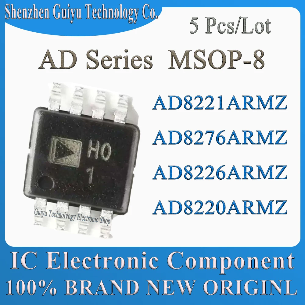 5 Pcs/Lot AD8220ARMZ AD8226ARMZ AD8276ARMZ AD8221ARMZ AD8220ARM  AD8226ARM AD8276ARM  AD8220AR AD8220 AD8226 AD MSOP-8 IC Chip