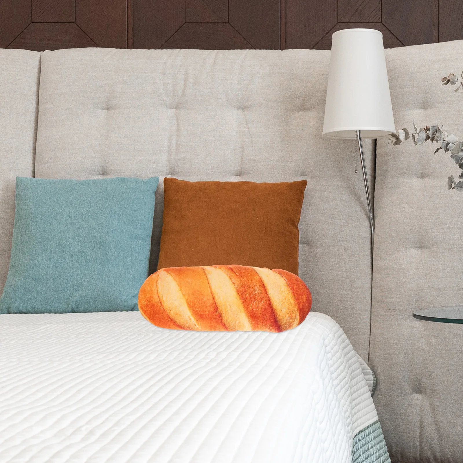 Oreiller Baguette Simulation 3D, coussin de pain pour canapé, lit, chaise, soutien lombaire, décoration de maison, oreiller amusant, nourriture mignonne en peluche