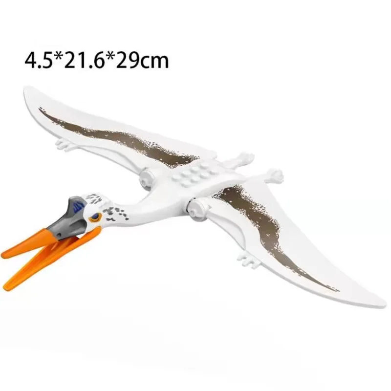 Große Größe Dinosaurier Bausteine Therizinosaurier Weiß Wind Gott Pterosaurier DIY Ziegel Modell Spielzeug Für Kinder Weihnachten Geschenke