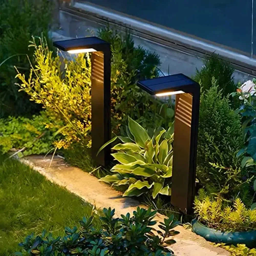 Waterproof Solar Lights for Garden Decorations - Modern LED Lawn Lamps for Courtyard Pathways