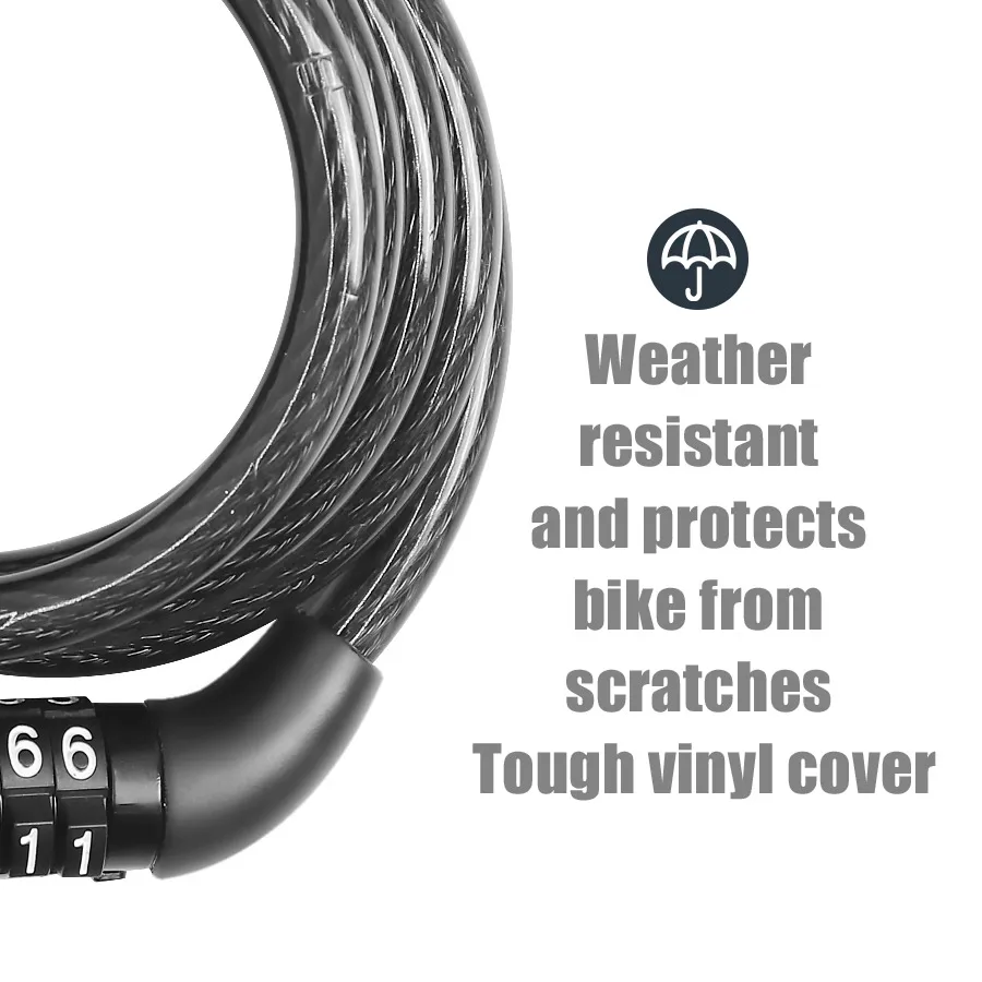 Electric Scooter Anti-theft Bike Lock for Ninebot ES1 ES2 ES3 ES4 Padlock Motorcycle 4 Password Chain Safety Combination Lock