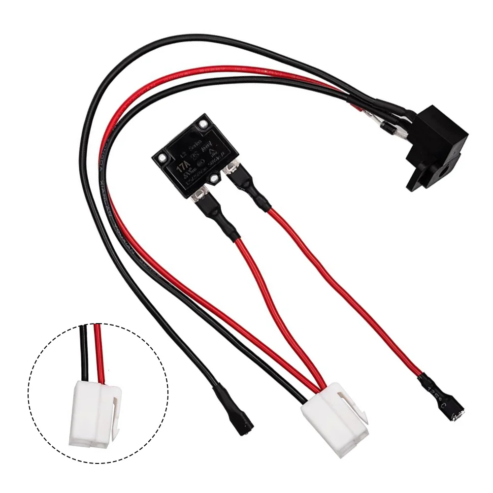 1pc Children Electric Vehicle Charger Socket 6V/12V/24V Electric Car Charging Port Charger Socket With Wire Power Tools