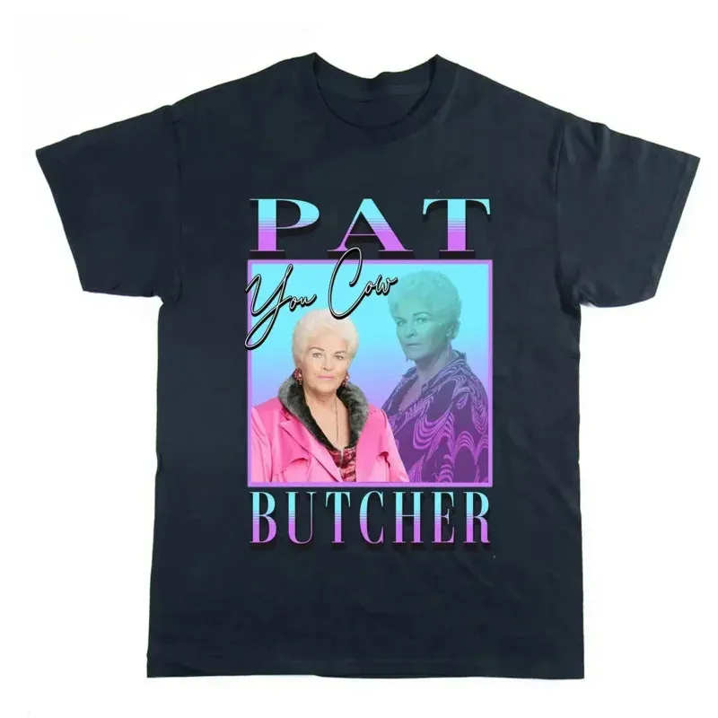 Pat Butcher Homage Tee Eastenders T-shirt You Cow Funny British TV Gift for him her Birthday