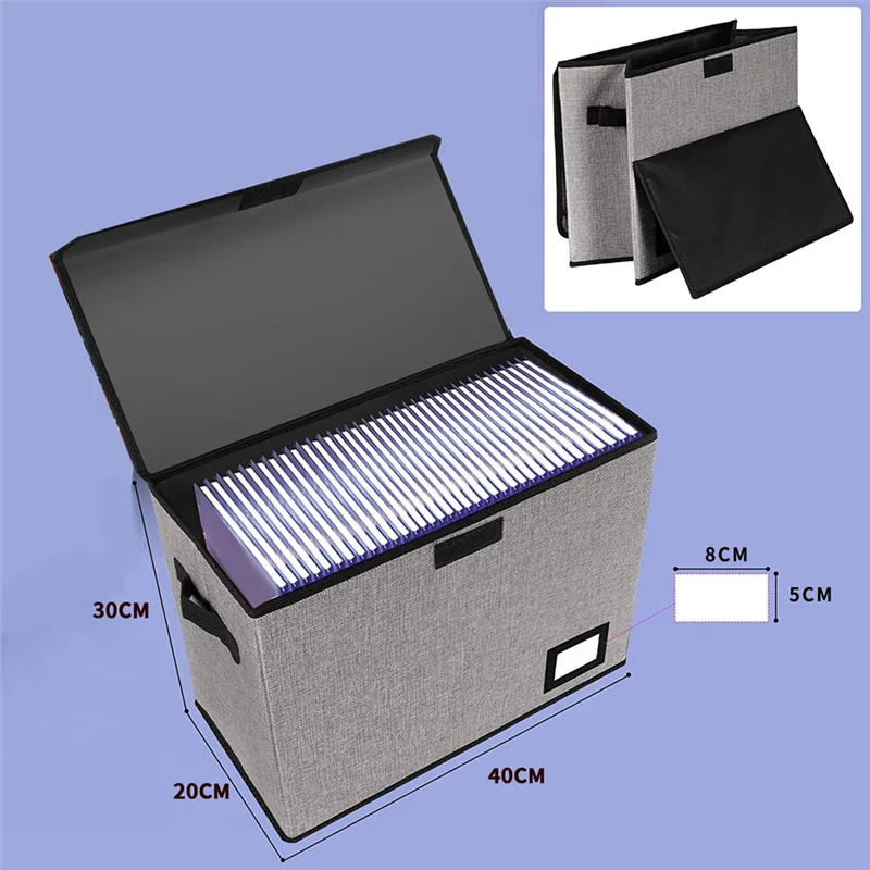 AT93-Book Bin Container Holds 150 Comics, Back To School Fold Comic Short Box Case With Lid, Comic Book Storage Boxes