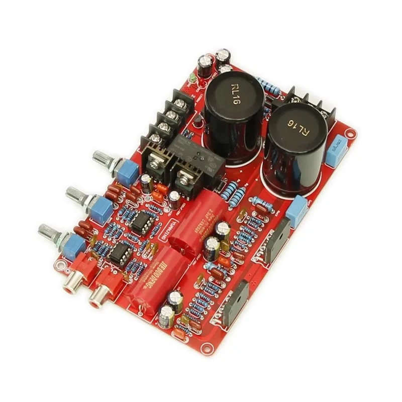 Dual AC18-24V LM3886 68W * 2 2.0 Channel Stereo Hifi Fever เครื่องขยายเสียงดิจิตอล Treble Bass Tone