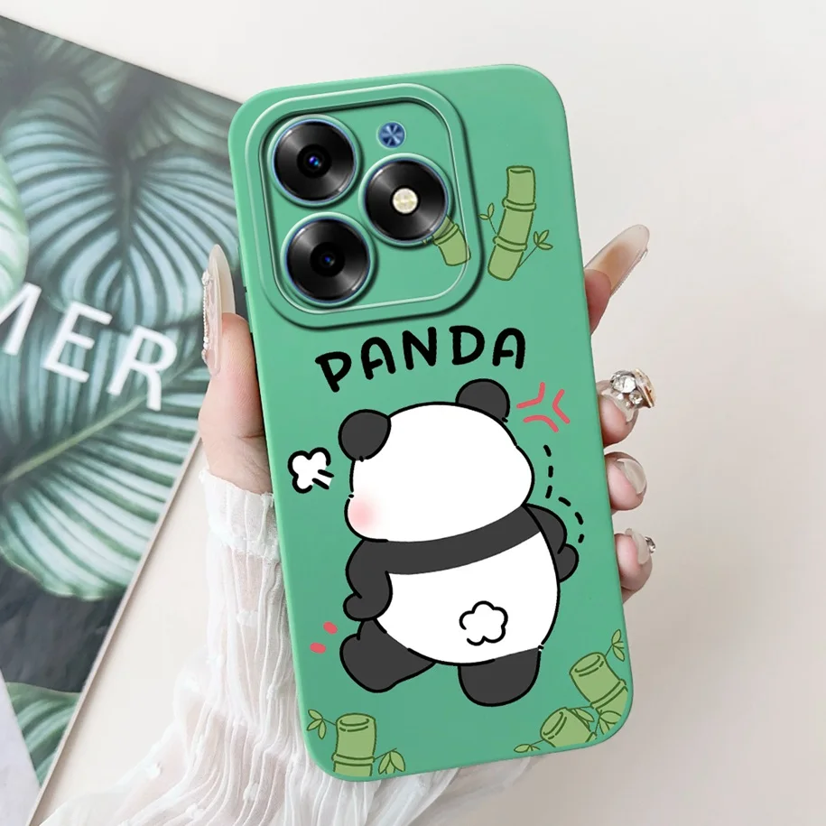 For Infinix Hot 40i Case X6528B X6836 Hot 40 Cover Lovely Tulip Panda Cat Soft Cases For Infinix Hot 40 Pro X6837 Hot40 i Fundas