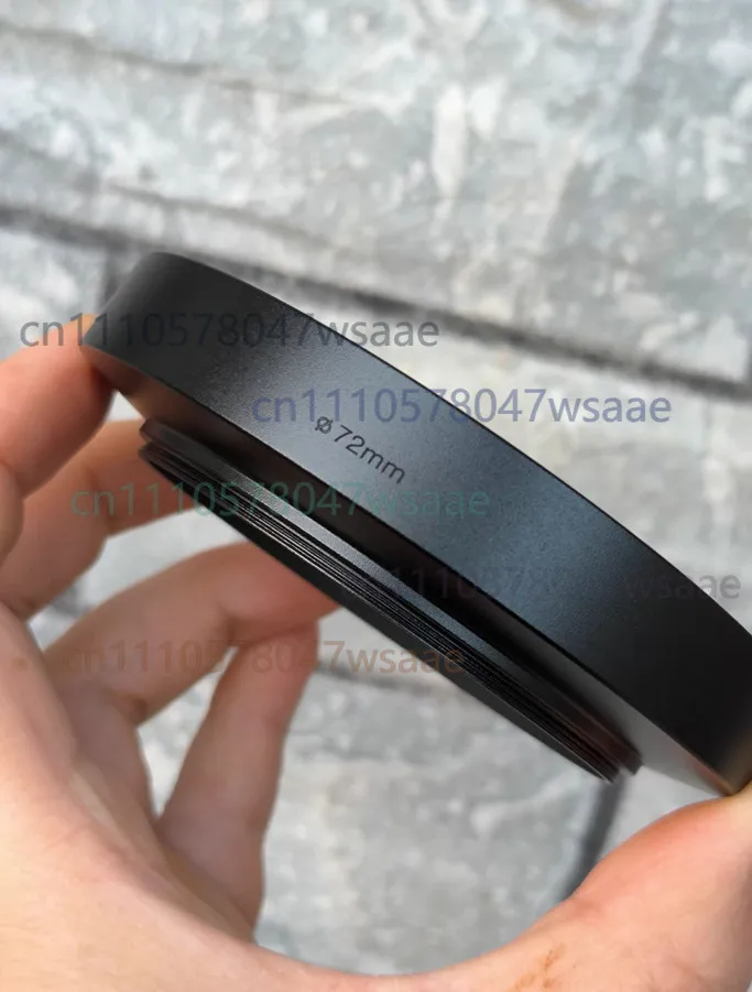 1pcs 72mm Threaded Metal Lens Hood for Nikon/ for Canon/ for Minolta Wide-Angle Lenses