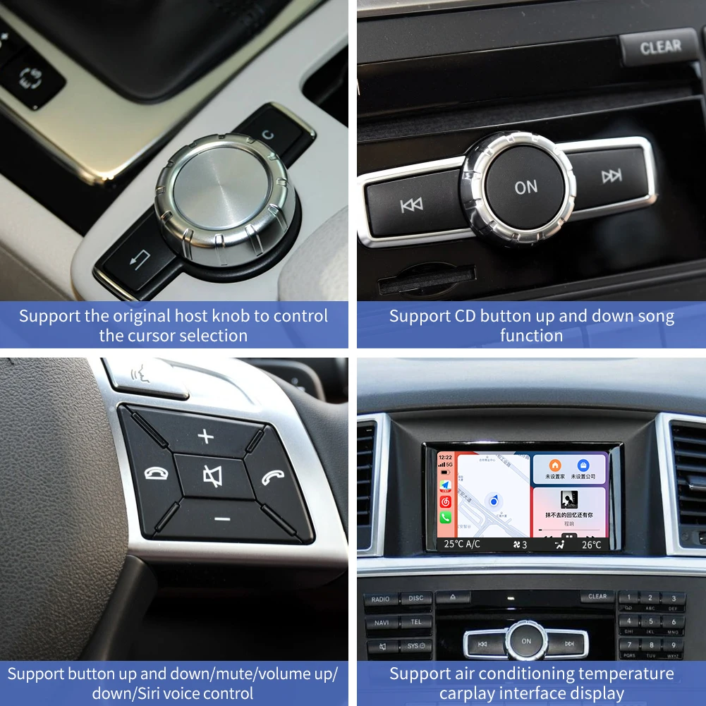 

excellent Wireless Carplay Dongle and Android Auto Connect Car Radio for Mercedes Benz 2012-2015 NTG4.5