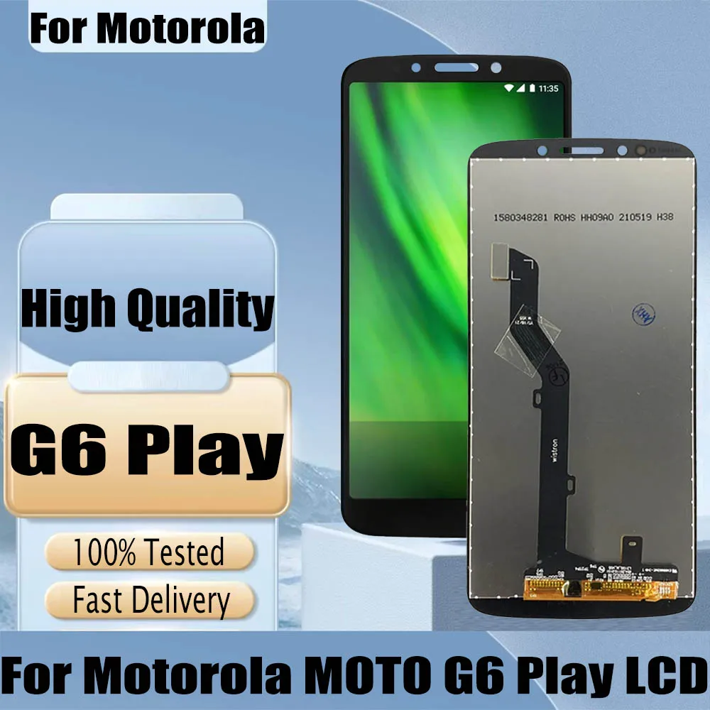 Pantalla LCD de Alta Calidad para Motorola Moto G6 Play, Digitalizador de Pantalla Táctil para Moto G6 Play, XT1922-1 XT1922-3 XT1922-4