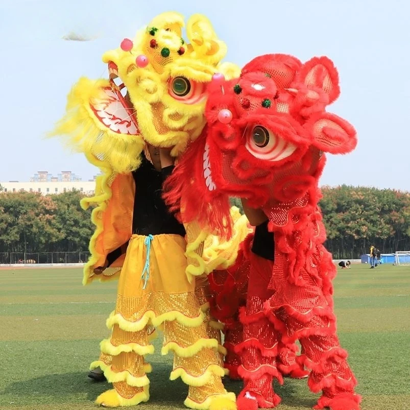 Lion's Head Performance Adult Festival Lion Dance Set Lion Dance Props Set Dragon Dance Performance Costume