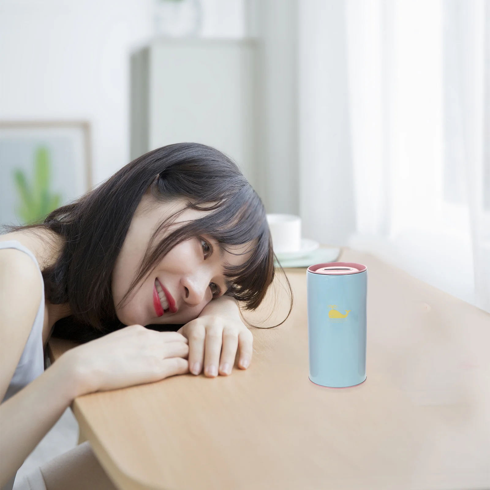 4 قطعة صفيح حصالة على شكل حيوان الكرتون منزل تصميم المال توفير وعاء قوي المعادن عملة تخزين جرة للأطفال الكبار سطح المكتب ديكور #4