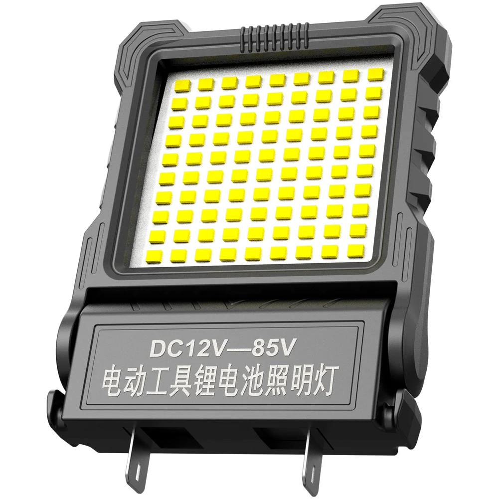 18W 90 LED Work Light 12-85V Rotating Inspection Lamp For Power Tool For Battery Compatible Portable Camping Pocket Repair For L