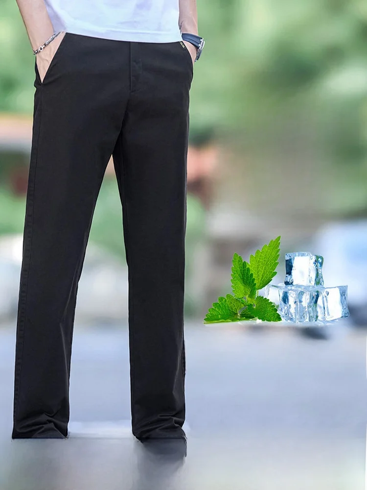 

Snow Flying 2026 Spring Men's Casual Lightweight Fashionable Straight Leg Pants Versatile Simple Design Daily Wear
