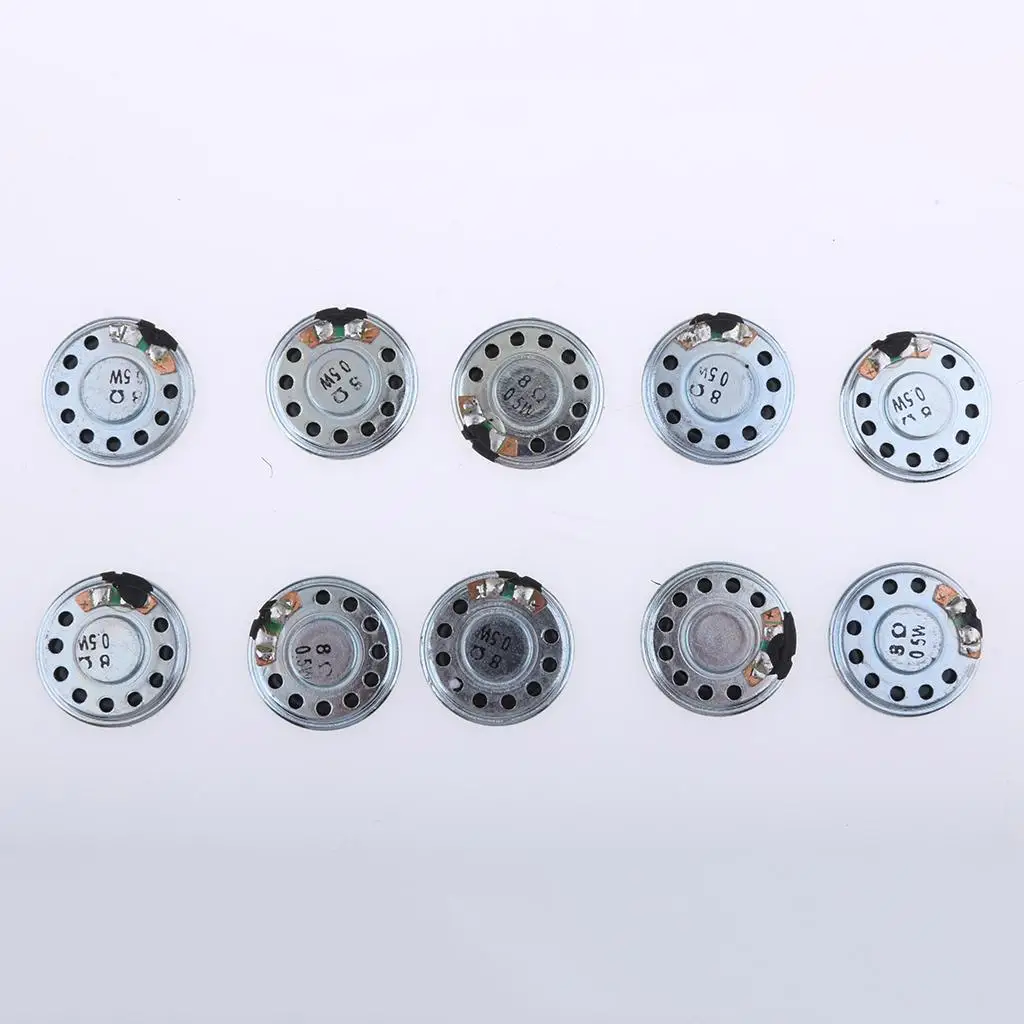 10Pcs 30mm 8ohm 0 5W Audio Speaker Stereo Woofer Loudspeaker Trumpet Horn