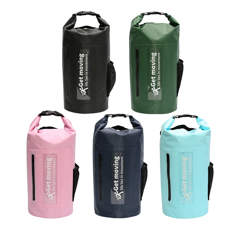 10L/20L Waterproof Dry Bag Sports Backpack Foldable Dry Wet Separation Swimming Water Bag for Rafting Boating River Trekking