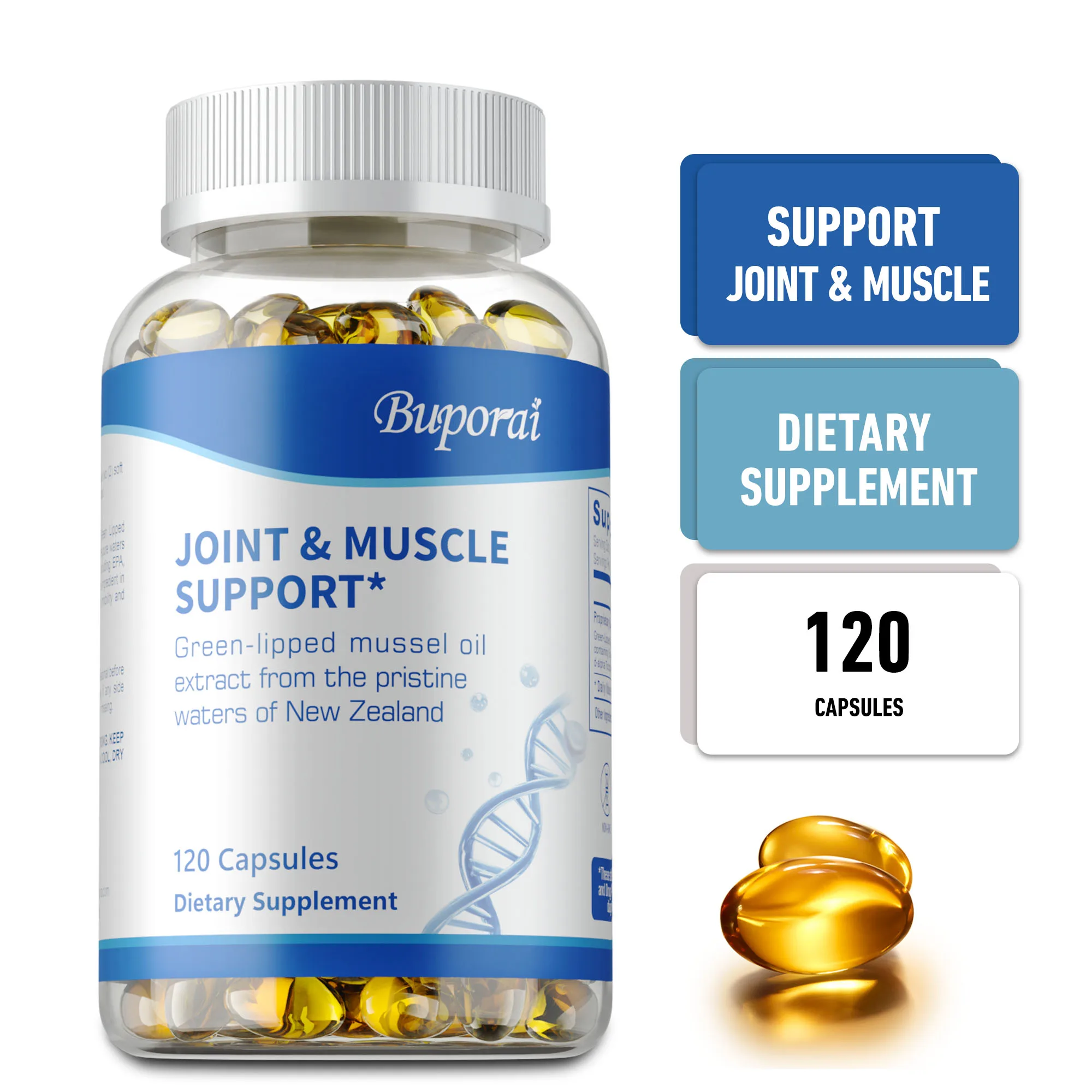 

Joint and Muscle Support - Promotes Joints, Bone and Muscle Health, Reduce Muscle Pain, Improves Mobility, Enhances Immunity