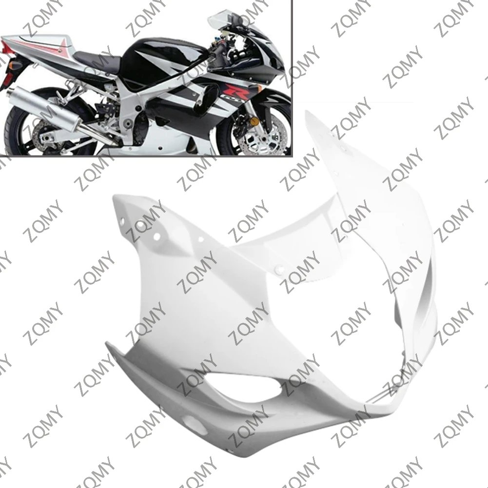 

For Suzuki GSXR1000 K32003 2004 Motorcycle Upper Front Nose Fairing Cowl Injection Mold ABS Plastic Unpainted White