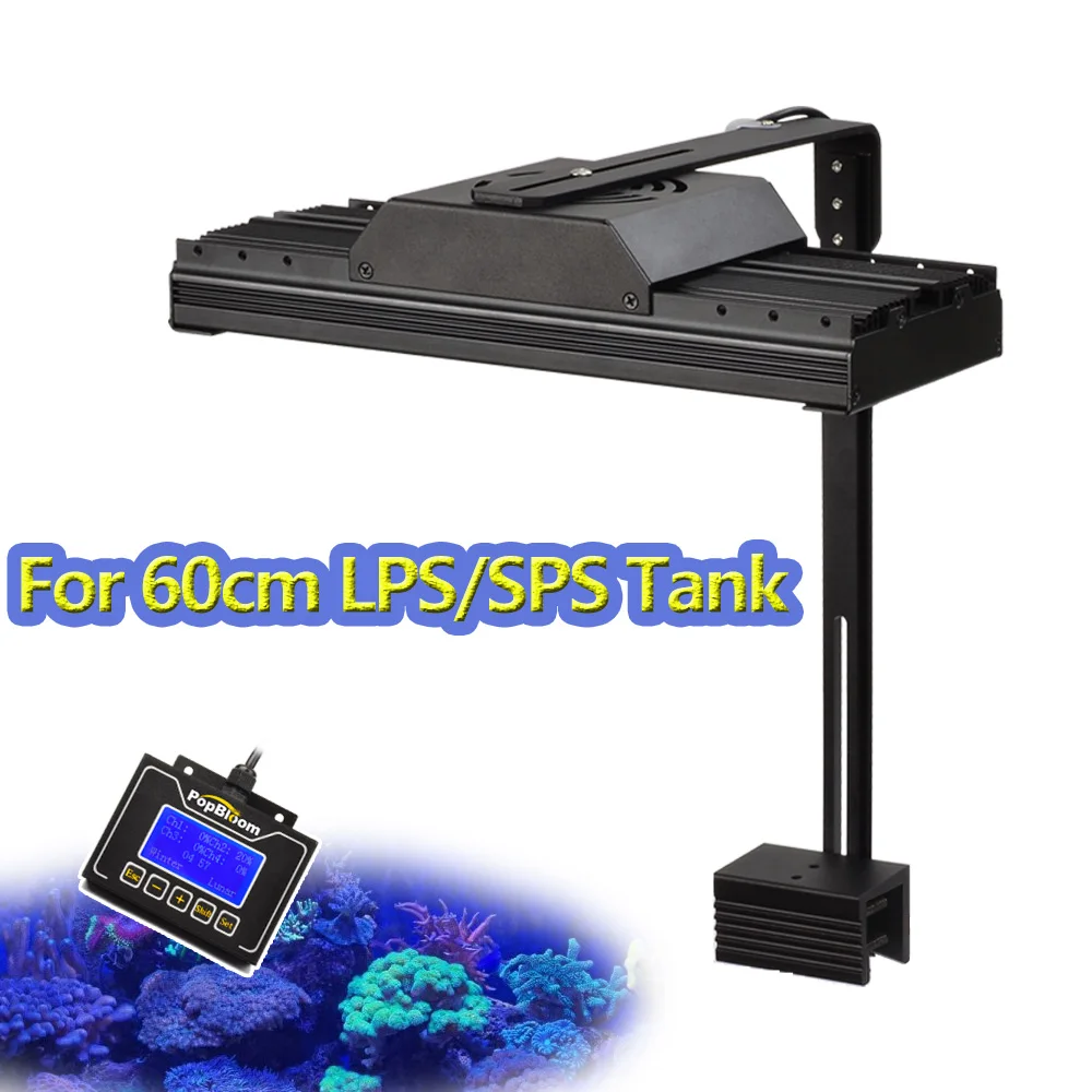 PopBloom-Smart Aquarium Led Lighting,Program Marine Aquarium Led Lamp For 60cm/24