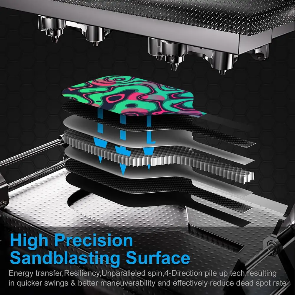 مجموعة مجداف كرة البيسبول ذات الكتابة على الجدران الأرجوانية المعتمدة من USAPA T700 من ألياف الكربون Unibody مشكل حراريًا مع قوة ودبوس أساسي على شكل قرص العسل 16 مم